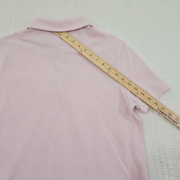Banana Republic Performance Pique Polo Golf Tennis Shirt Men's M Medium Pink EUC - Picture 12 of 14